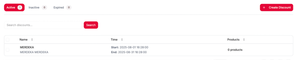 Panduan mengatur Diskon image